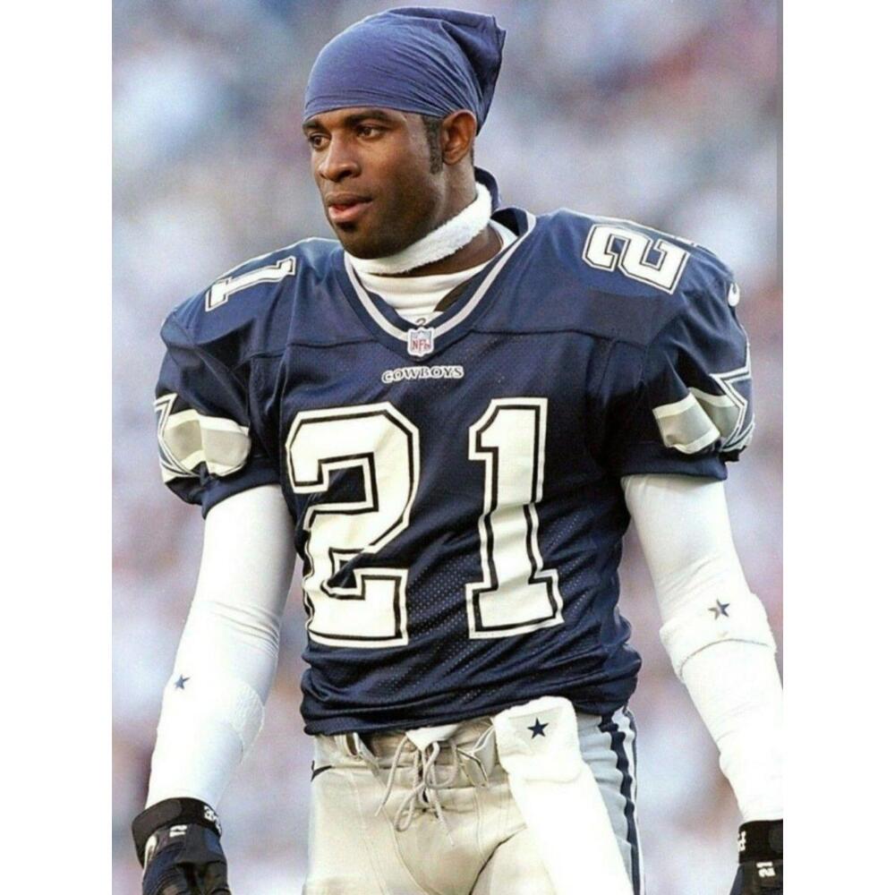 Deion Sanders-Nike-Cowboys-Jersey-Blue-Used- Size:XL$100 - Picture 4 of 9